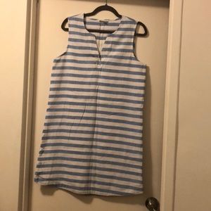 NWOT Cotton/ linen striped beach dress, sz M